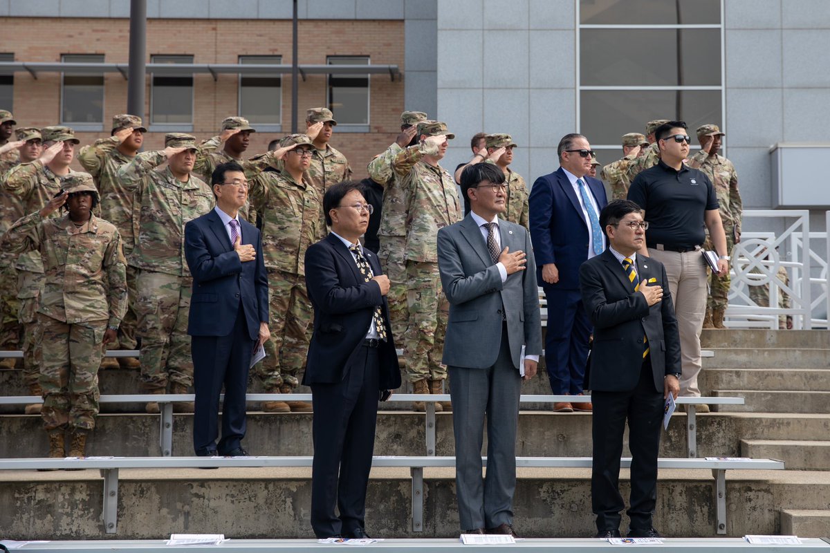 EighthArmyKorea's tweet photo. The 73rd KATUSA Friendship Week kicked off today with an opening ceremony &amp; cultural exchange at @USAGHumphreys. This week, we’ll celebrate our Korean Augmentation to the @USArmy Soldiers with cultural events, a film fest, K-pop concert, golf scramble and sports competitions! https://t.co/1oYg11uSl1