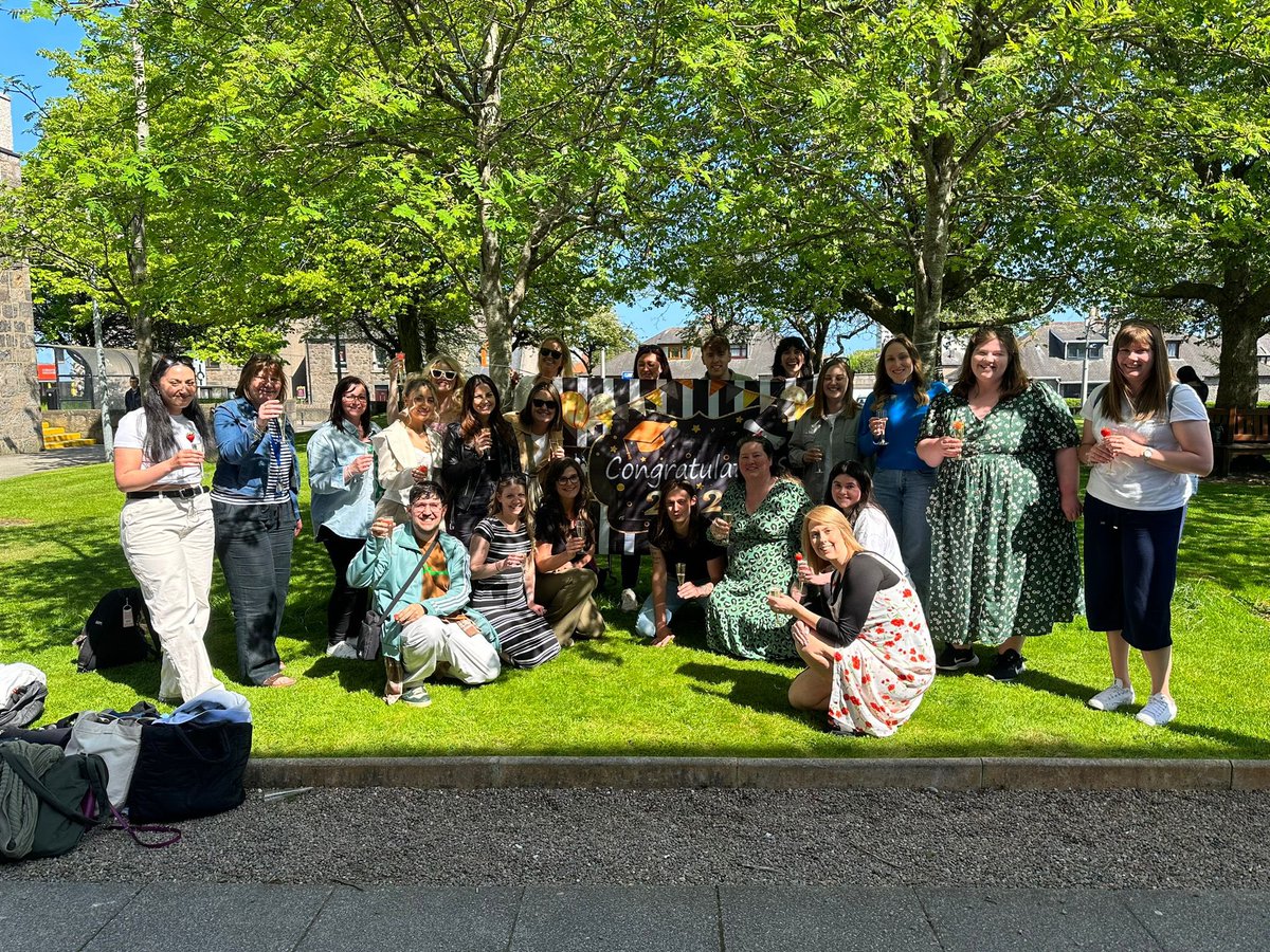 Such a lovely day yesterday celebrating and saying good luck and see you later at the end of our PGDE Primary course.  A challenging but very rewarding 9 months.  Thanks again to all at <a href="/abdnpgdeprimary/">@AbdnPGDEprimary</a> 🥰🥂🍾🥂
#wedidit #fitsforyouwinnagopastyou #NQTs