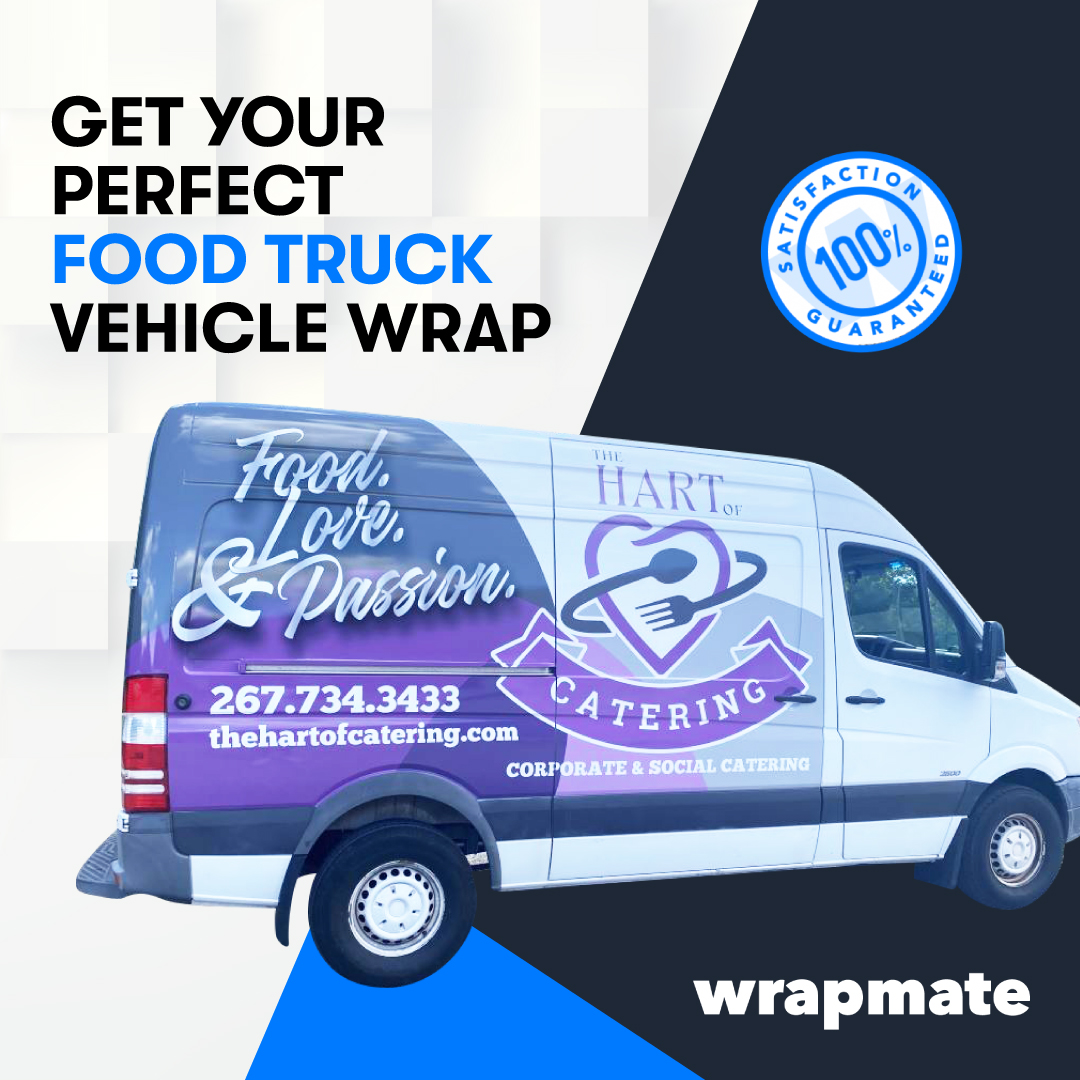 Food truck wraps are a great way to showcase your delicious food at local events or during lunch hours.

#wrapmate #vehiclewrap #carwrap #vinylwrap #wrapdesign