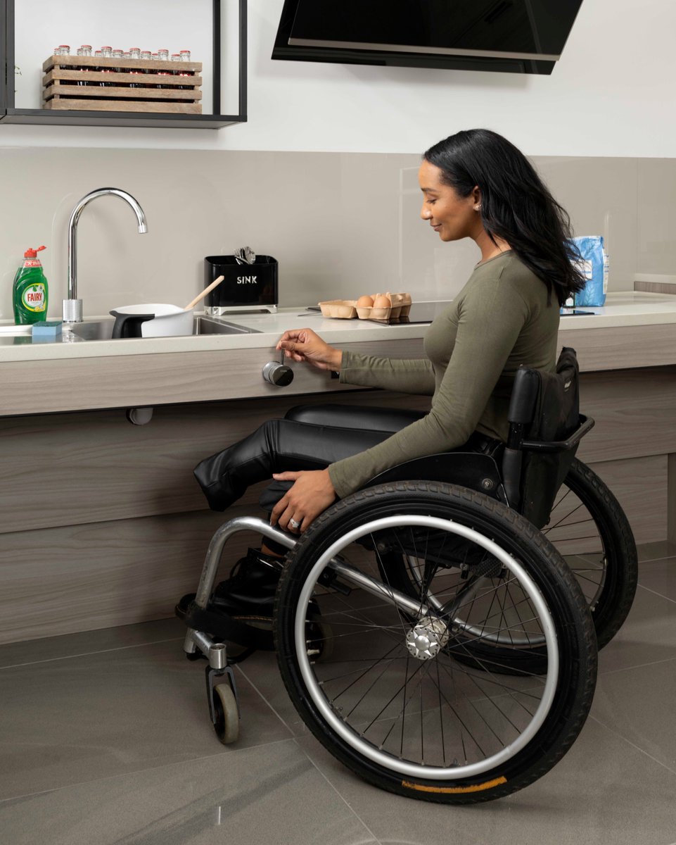 We really have tried to think of everything when it comes to our Freedom kitchen range.  Here’s a close-up view of our front access tap, conveniently located and simply operated with just one lever.  It also has an easy grip.

#accessibledesign #livingwithdisabilities