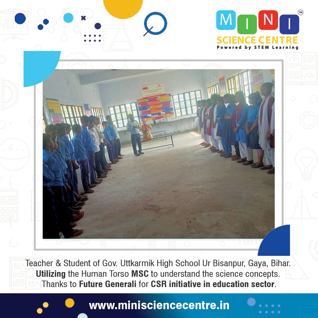 CentreMini's tweet image. #FutureGenerali के सहयोग से स्थापित मिनी साइंस सेंटर के हैंड्स ऑन मॉडल का उपयोग बिहार के #GayaDistrict में शासकीय उत्तकार्मिक हाई स्कूल, बिसनपुर में छात्रों को विज्ञान और गणित सिखाने के लिए किया जा रहा है।
.
minisciencecentre.in
.
.
.
#science #MiniScienceCenter #HandsOnModel