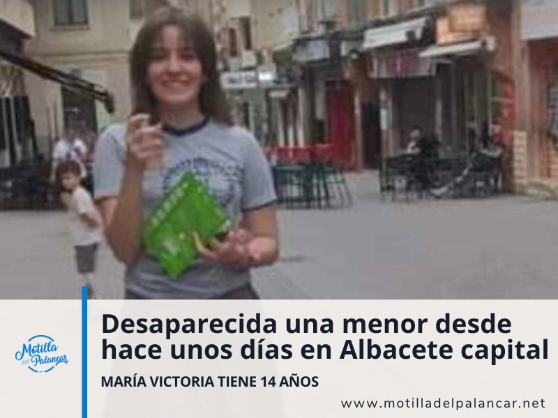 MotillaApp's tweet photo. Buscan a una joven de 14 años desaparecida desde el sábado 27 de mayo en Albacete capital. 

Conoce toda la información acerca de la menor desparecida ▶️ https://t.co/dDzclfT8f8 https://t.co/8lvhLdsQiQ