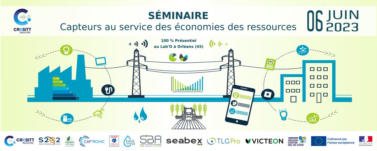 CRESITT INDUSTRIE (@cresitt) on Twitter photo 👉Quels sont les apports des capteurs dans l’irrigation❓Le déploiement à grande échelle de ces solutions est-il facile❓Autant de questions qui seront abordées dans le témoignage de T.Mestiri, de <a href="/Seabex/">Seabex One</a>
🔜📍 06 juin de 13h30 à 18h, au <a href="/Le_Lab_O/">LAB’O Village by CA</a> (45)
✍️ cresitt.com/evenements-cre… 👉Quels sont les apports des capteurs dans l’irrigation❓Le déploiement à grande échelle de ces solutions est-il facile❓Autant de questions qui seront abordées dans le témoignage de T.Mestiri, de <a href="/Seabex/">Seabex One</a>
🔜📍 06 juin de 13h30 à 18h, au <a href="/Le_Lab_O/">LAB’O Village by CA</a> (45)
✍️ cresitt.com/evenements-cre…