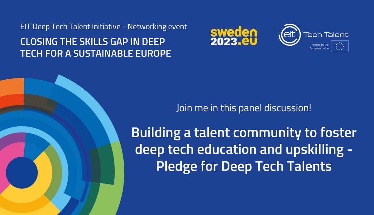 🎙 Nous serons présents à Stockholm le 31 mai pour participer à l’événement "Closing the skills gap in deep tech for a sustainable Europe" de l’<a href="/EITeu/">European Institute of Innovation & Technology</a> sur l’importance de créer une communauté européenne pour former les talents de demain de la #deeptech.

eithealth.eventscase.com/EN/DTTI