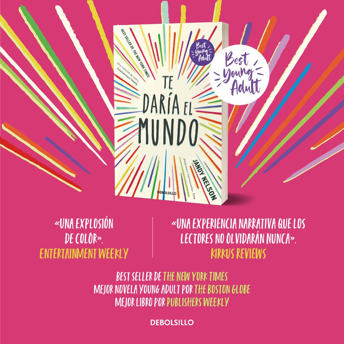 penguinbolsillo's tweet photo. @penguinlibros 'Te daría el mundo' de #JandyNelson es una de ellas 🥰
Una luminosa historia sobre el amor, la amistad, la familia y la traición. Sobre el poder del destino y la fuerza de los secretos.
📕👉 https://t.co/A0tGHDzEru https://t.co/Q8V3Ks1KWG