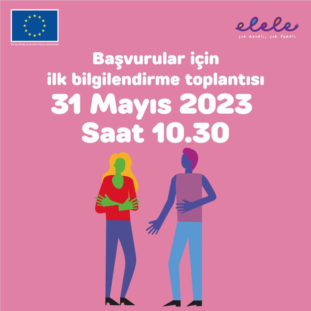 📢 ELELE DESTEK Kapasite Geliştirme Hibe Programı 3. Çağrımızın ilk bilgilendirme toplantısını kaçırmayın!

🗓️ 31 Mayıs 2023 10.30

🔗 form.jotform.com/ELELE_DESTEK/e… 
📧 Kayıt olan kurumlara toplantı linki gönderilecektir.

<a href="/gsmorgtr/">GSM</a> <a href="/tobavmerkez/">TOBAV GENEL MERKEZ</a> <a href="/ucansupurgeukff/">Uçan Süpürge Vakfı-Flying Broom</a> <a href="/EUDelegationTur/">AB Türkiye Delegasyonu🇪🇺EU Delegation to Türkiye</a>