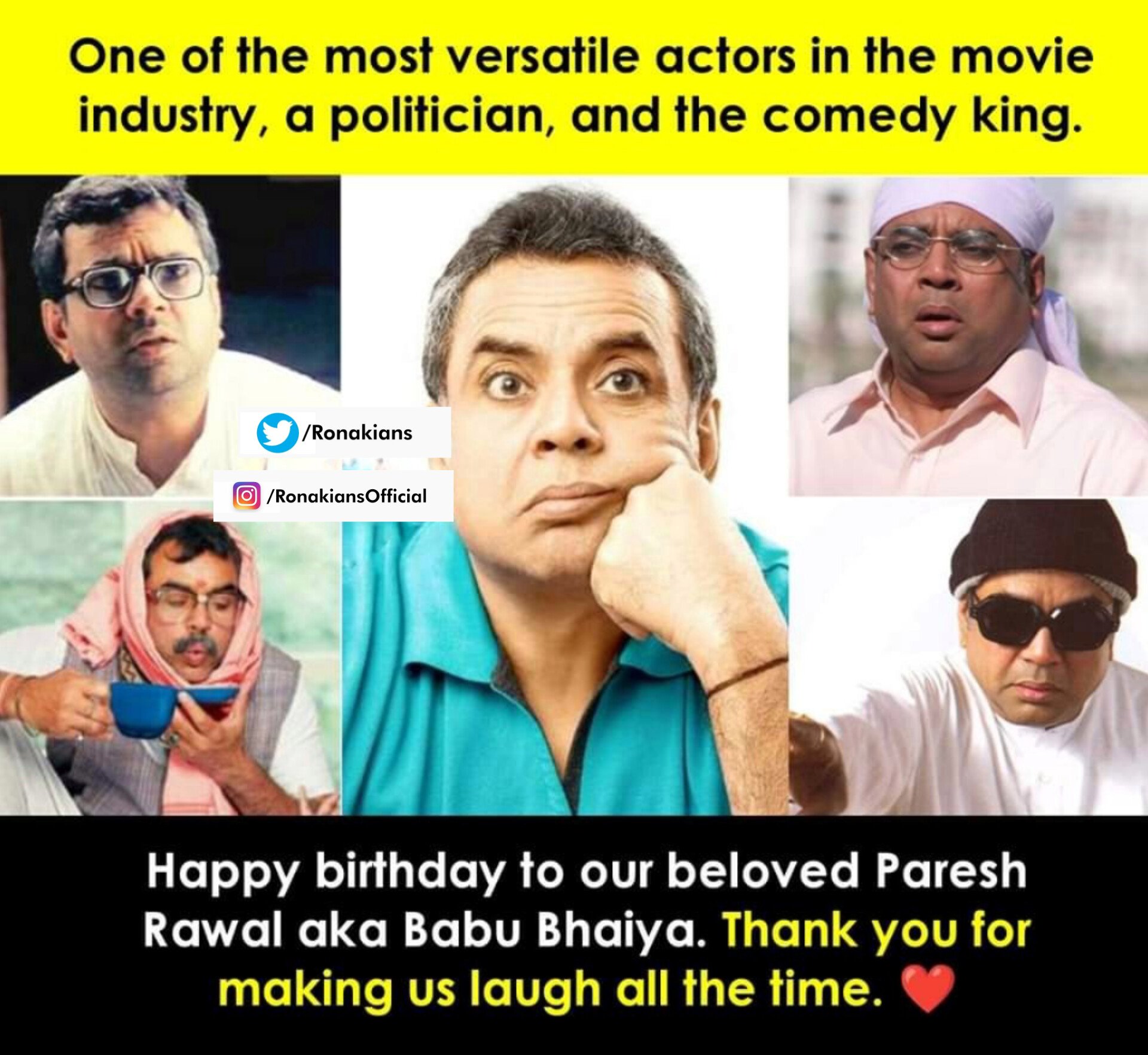 Happy Birthday Paresh Rawal  