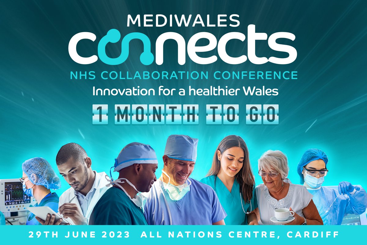 There's only 1 month to go until the MediWales Connects Conference 2023!⏰

Our event programme is continuously being updated with new #innovative sessions and engaging speakers!
See them here: mediwalesconnects.com/programme/2023/

#mediwales #connectsconference2023 #mediwalesconnects