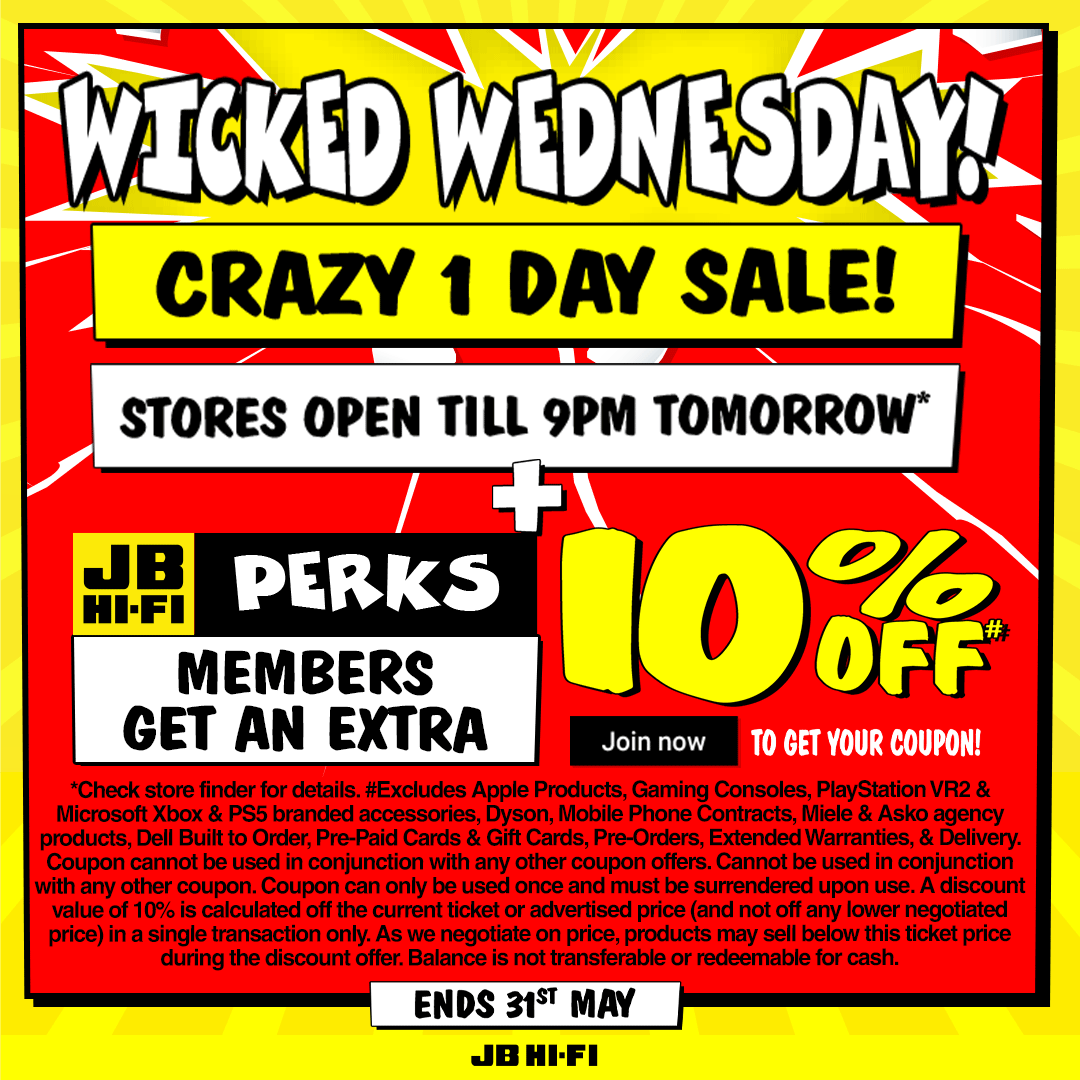 JB HiFi on Twitter "💥 Don’t miss our amazing 1 day deals! 💥 Plus