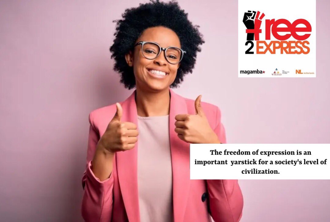 1. Every person has the right to freedom of expression, which includes-- 
a. freedom to seek, receive and communicate ideas and other information;
b. freedom of artistic expression and scientific research and creativity; and 
c. academic freedom. #Free2Express @tapiwa_chiriga