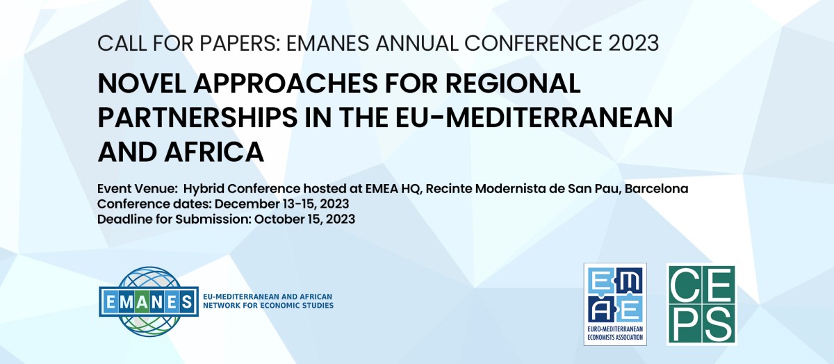 EMNESorg's tweet image. Call for papers: @EMNESorg Annual Conference 2023 - Deadline 15 October 2023
For more info please visit: conference2023.emnes.org 
The #EMANES2023 Conference will be hosted hybrid in Barcelona by @EMEAorg in collaboration with @CEPS_thinktank
#cfp @eu_near @euneighbours