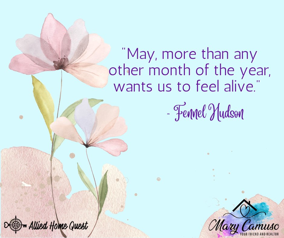 I hope you FEEL ALIVE Today, Everyday! <3

#alliedhomequest #merrycozyattheheartofmore #exprealtyfxbg #feelalive #may #livelifenow