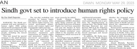HumanRightsGovt's tweet photo. Daily @dawn_com reports: "The Sindh government will soon introduce a human rights (HR) policy, which would encompass the HR violations and resolution of the genuine cases being faced by people, including the forced conversions." 
#Sindh4HumanRights

https://t.co/sW2f4sYEGz https://t.co/dB7niTJei4