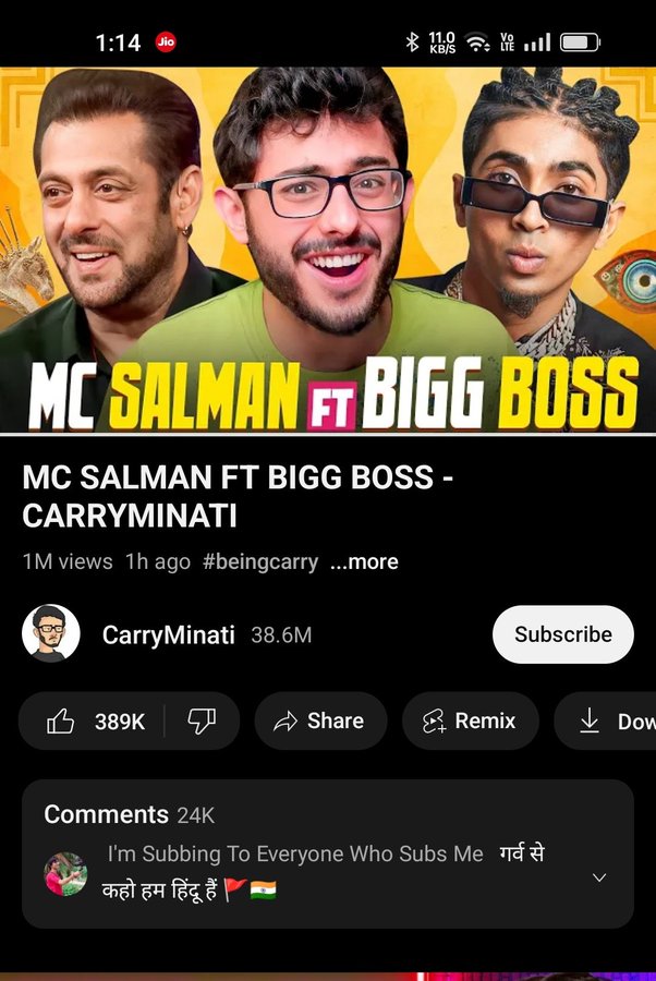 #carryminati roasted #SalmanKhan 😂🔥.... Please everyone watch this video 🤣