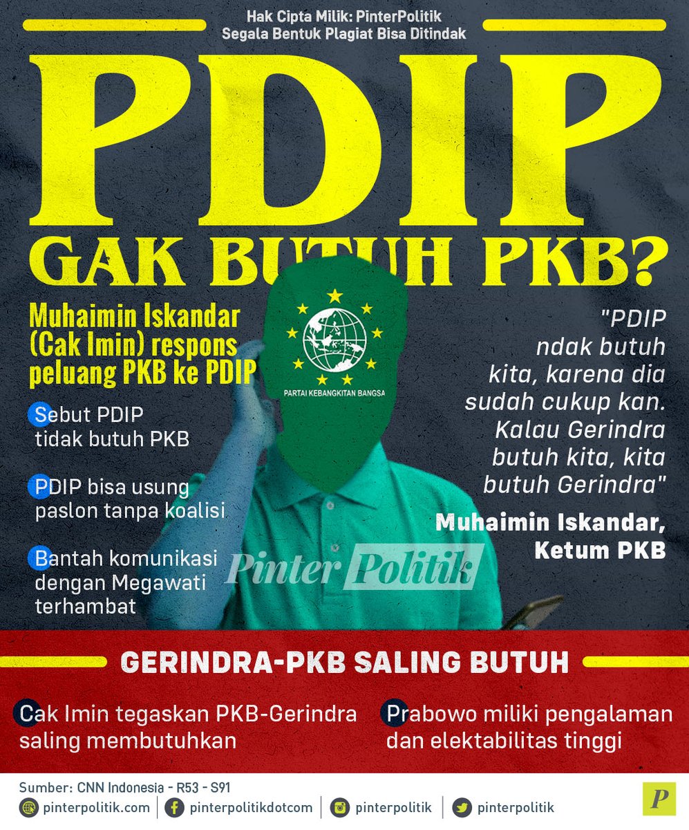 Susah kalau nggak jodoh, ada aja hambatannya. 😢

#cakimin #megawati #ganjarpranowo #prabowo #pkb #pdip #pinterpolitik #beritapolitik #infografis #politik #politikIndonesia