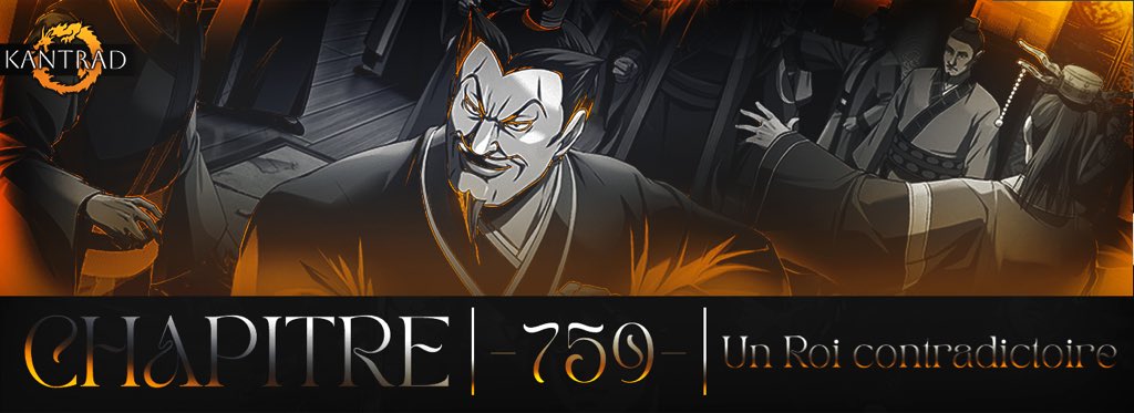 🔥- NOUVEAU CHAPITRE DISPO

Chap 759 VF ~ Un roi contradictoire 

Comme d’hab RT, Fav, Follow 🙏

Beaucoup de blabla aujourd’hui dans la cour de Han. On espère que c’est à la hauteur de vos attentes !

#Kingdom #Kingdom759