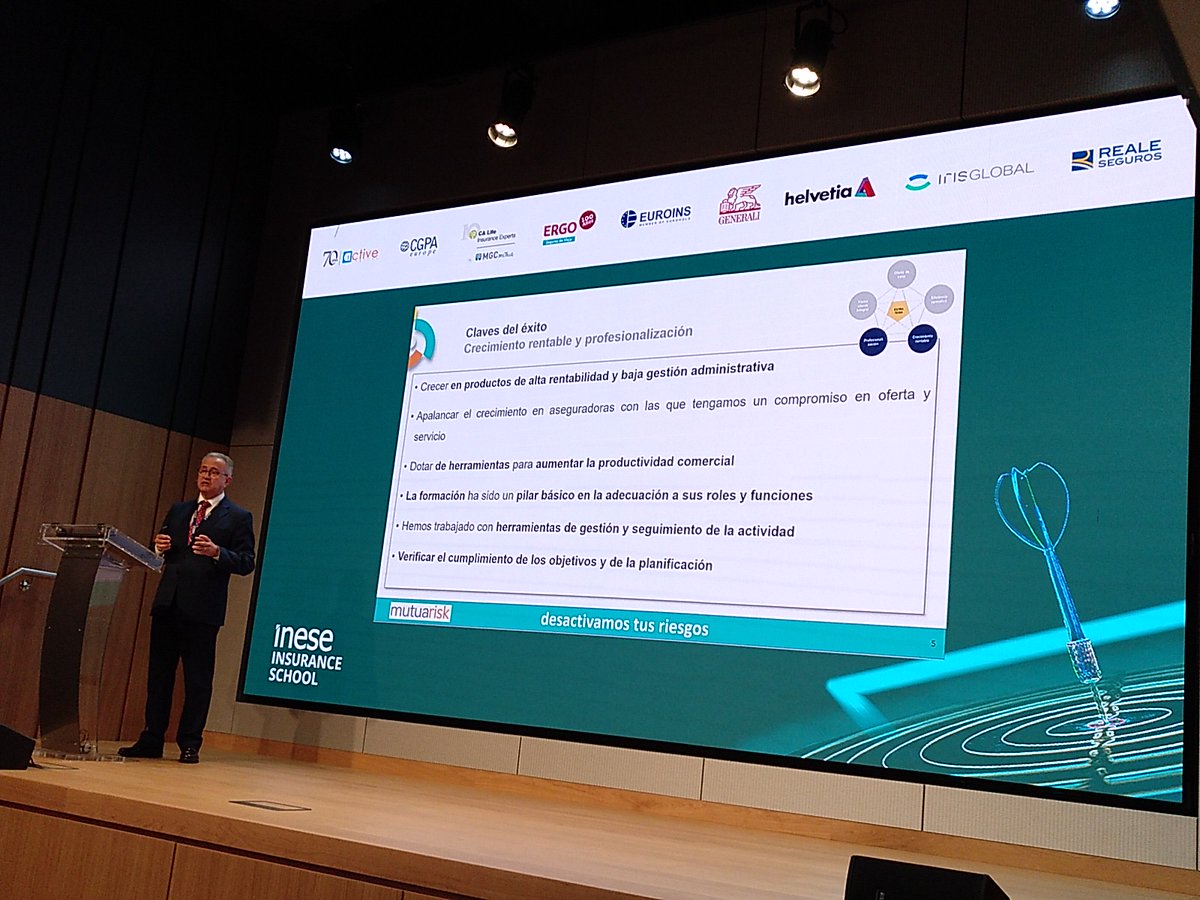 El máximo responsable de <a href="/mutuarisk/">MutuaRisk Correduría</a>, nos cuenta la estrategia del éxito de su entidad en la jornada de corredores y corredurías que organiza <a href="/Inese_seguros/">INESE</a> en Madrid