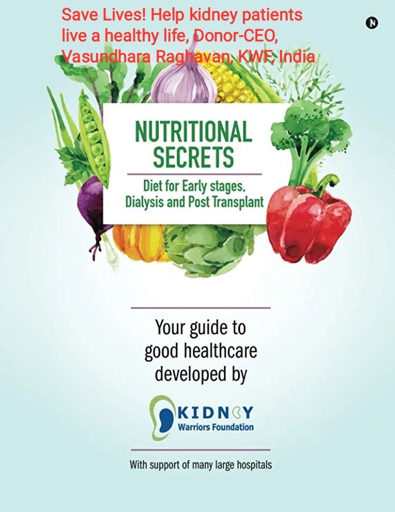 VandanaMegastar's tweet photo. @TheKidneyWarri1 Beautiful and healthy for #CKD patients π #diets #CKD #HelpAll #SaveLives #India https://t.co/XmZC4X2DV6
