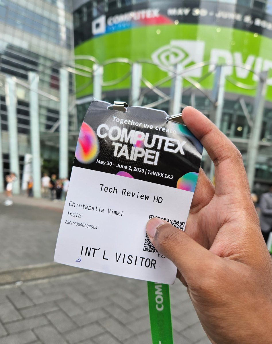 Vimal_TRHD's tweet photo. Computex 2023 Taiwan 🤩 https://t.co/OXpeU5u7Dl