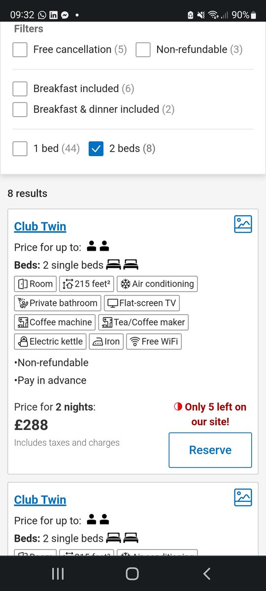 Disappointing that blue light only gets £10 discount on <a href="/MalmaisonHotels/">Malmaison Hotels</a> vs booking.com. think my idea of an affordable birthday spa weekend for my sister isn't going to happen!