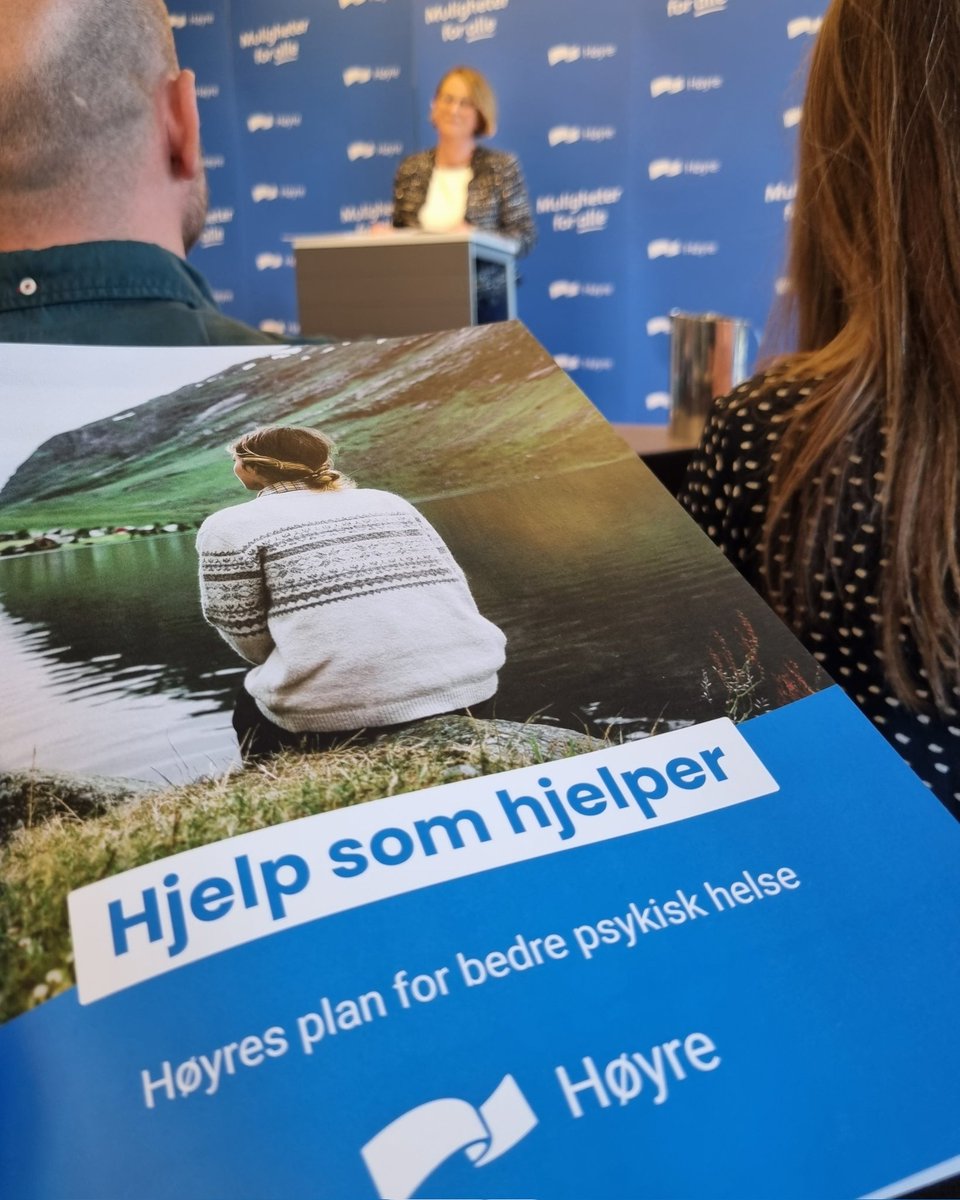 Økt kapasitet på master i sykepleie  innen psykisk helse og rus, tilskuddsordning for kommunene for å gi sine ansatte denne masteren og  spesialistgodkjenning er kloke forslag fra @Hoyre i deres plan for bedre #psykiskhelse. Folk må få kompetent hjelp. Dette er viktige steg