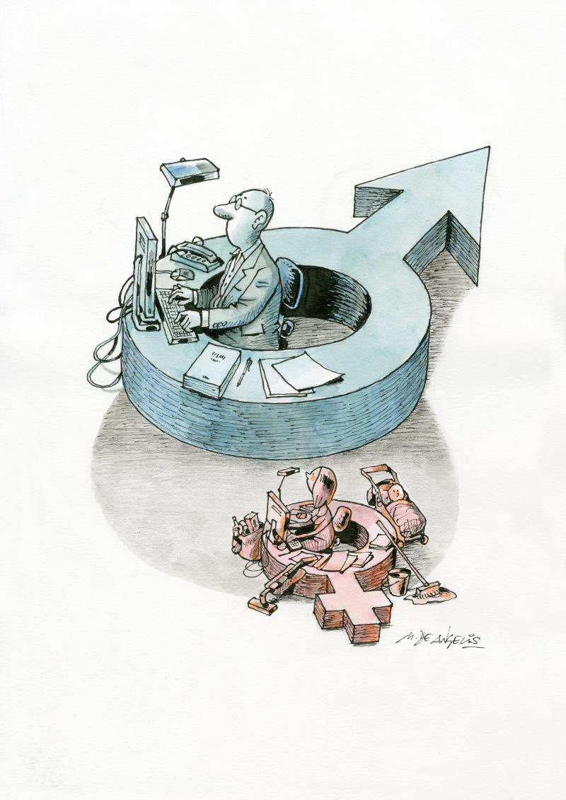 henaresxelclima's tweet photo. Nacer hombre en esta sociedad capitalista vs nacer mujer.
Ilustración de #marcodeangelis 👏🏽
#stopbrechasalarial #conciliaciónfamiliar? #desigualdaddeoportunidades #machismoycapitalismo #desigualdadsalarial #techodecristal #stopheteropatriarcado #bastaya https://t.co/X0w8UEVjDx