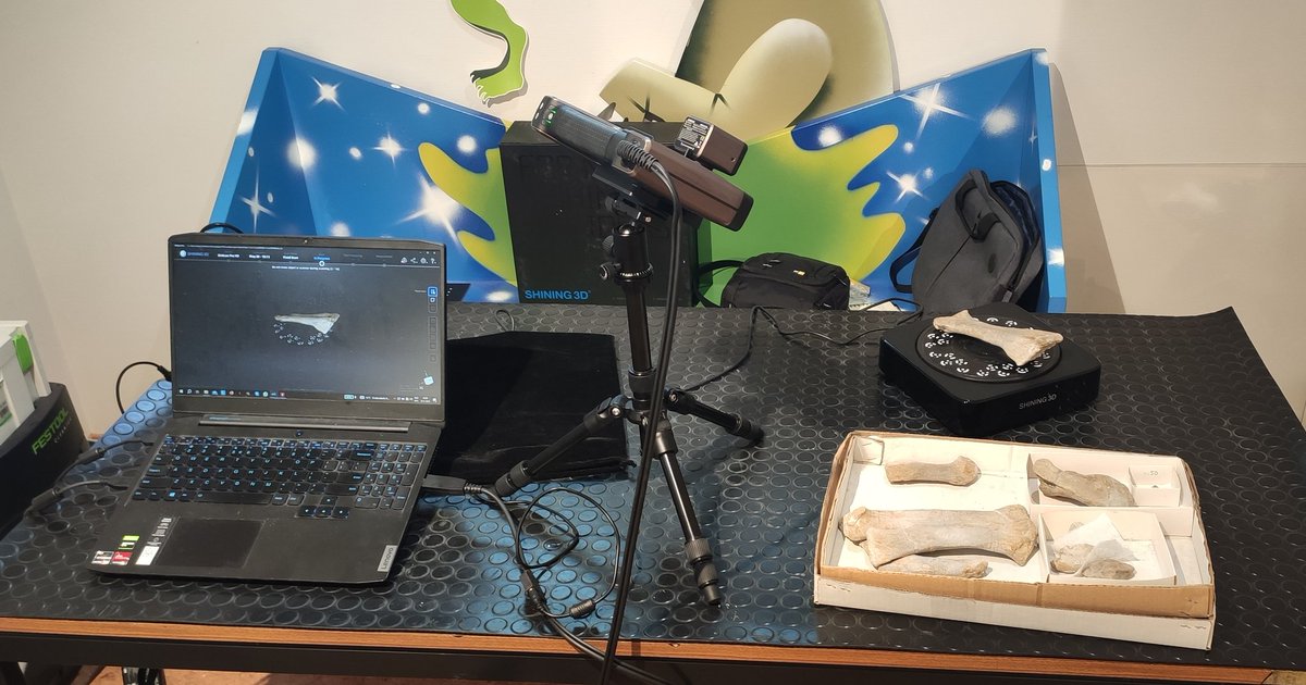 JoepSchaeffer's tweet image. And another week of scanning Plateosaurus bones. This time at the Sauriermuseum Frick.