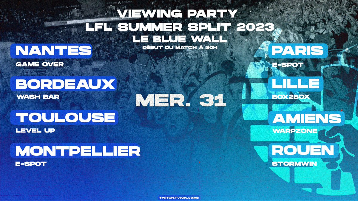 LeBlueWall's tweet image. Qui dit retour de la LFL dit retour des VP 🕺

Soyez prêt à voir notre nouveau roster foudroyer la concu' ce Mercredi 🥶🟦

#KCORP #KCORPWIN #BlueWall