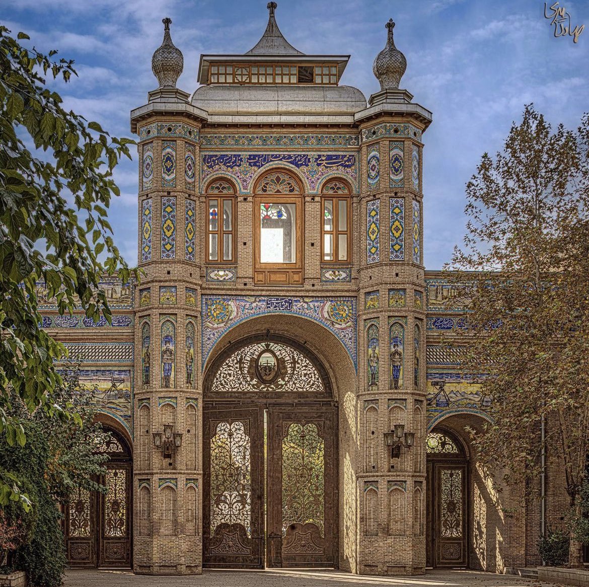 The gate of the National Garden (bagh) in Tehran, built during the Qajar period 

By: Sadegh Miri