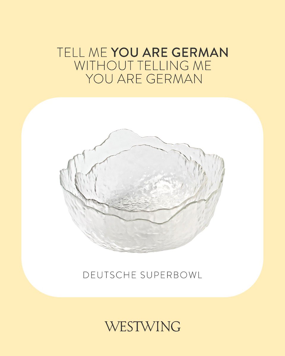 Na, wer hat sie im Schrank? 
Und wer noch nicht: wir schaffen Abhilfe - good old times mit unserem Schüsselset Arlo 😉
#deutschesuperbowl 
#typischdeutsch