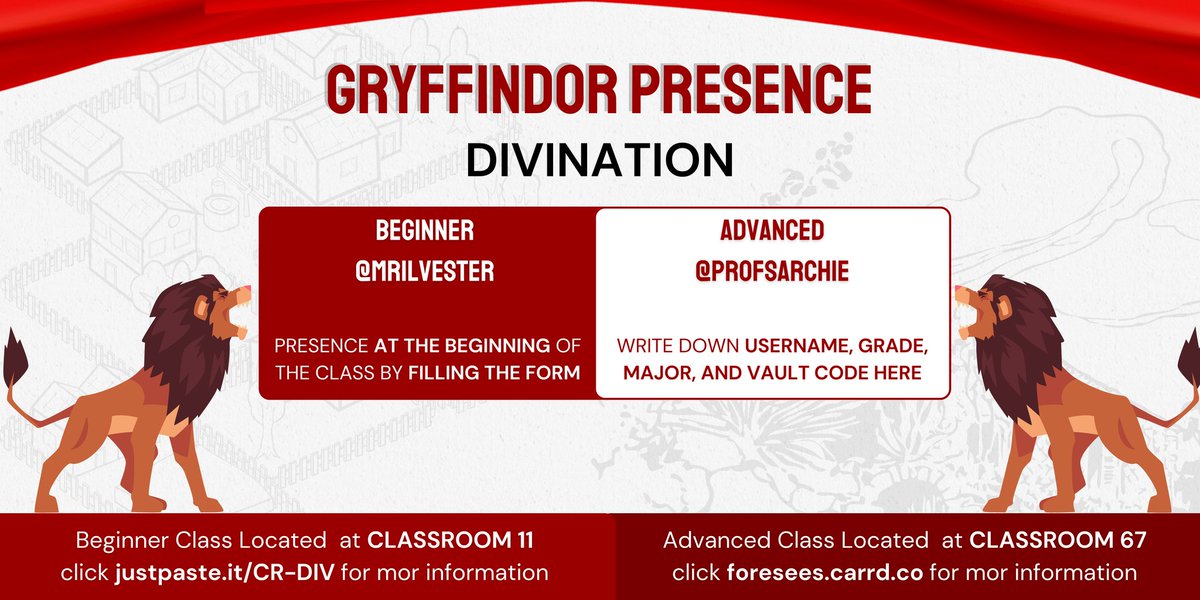 ㅤ

DIVINATION PRESENCE.
Class at 19.45 (GMT+7).
 
ㅤㅤ