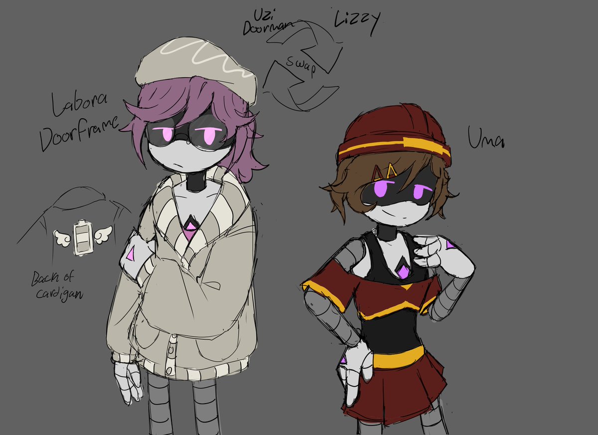 Kidd is here on Twitter "murderdronesSwapAU murderdrones I may have made a swap au of my own