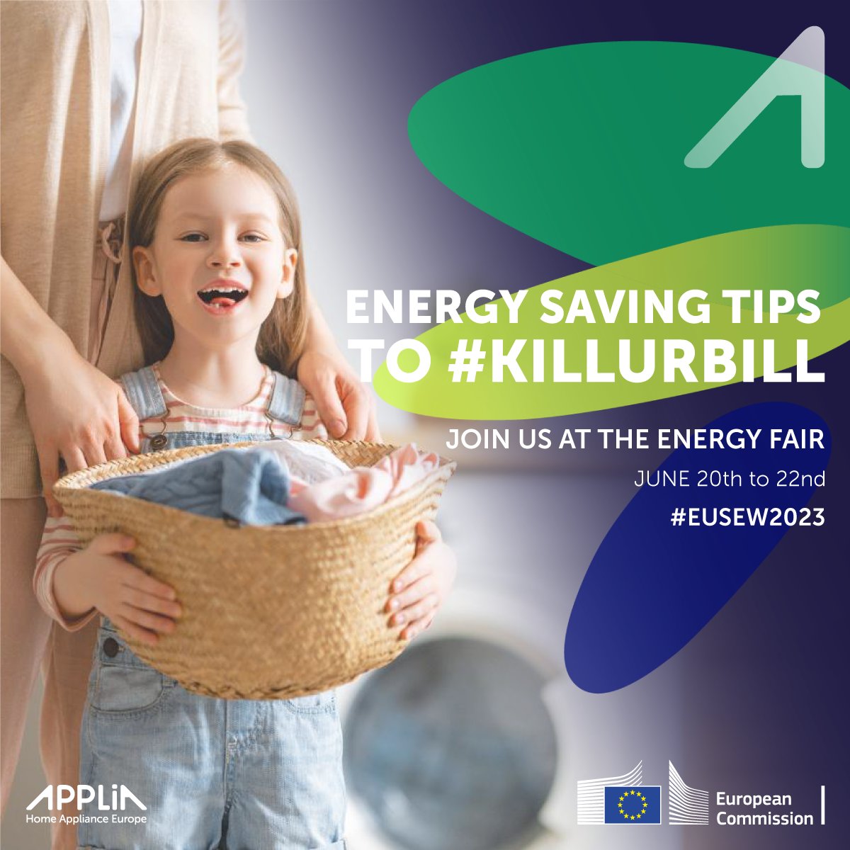 APPLiA_Europe's tweet photo. ⌛Less than a month to go until this year's edition of the @EU_Commission's Energy Fair!

On 20-22 June come find us on the second floor of the Charlemagne Building at Stand C18 to learn all the steps you can take to #killUrbill

Register now👉https://t.co/MkwX39KozT

#EUSEW2023 https://t.co/vyN5QkBYQ9