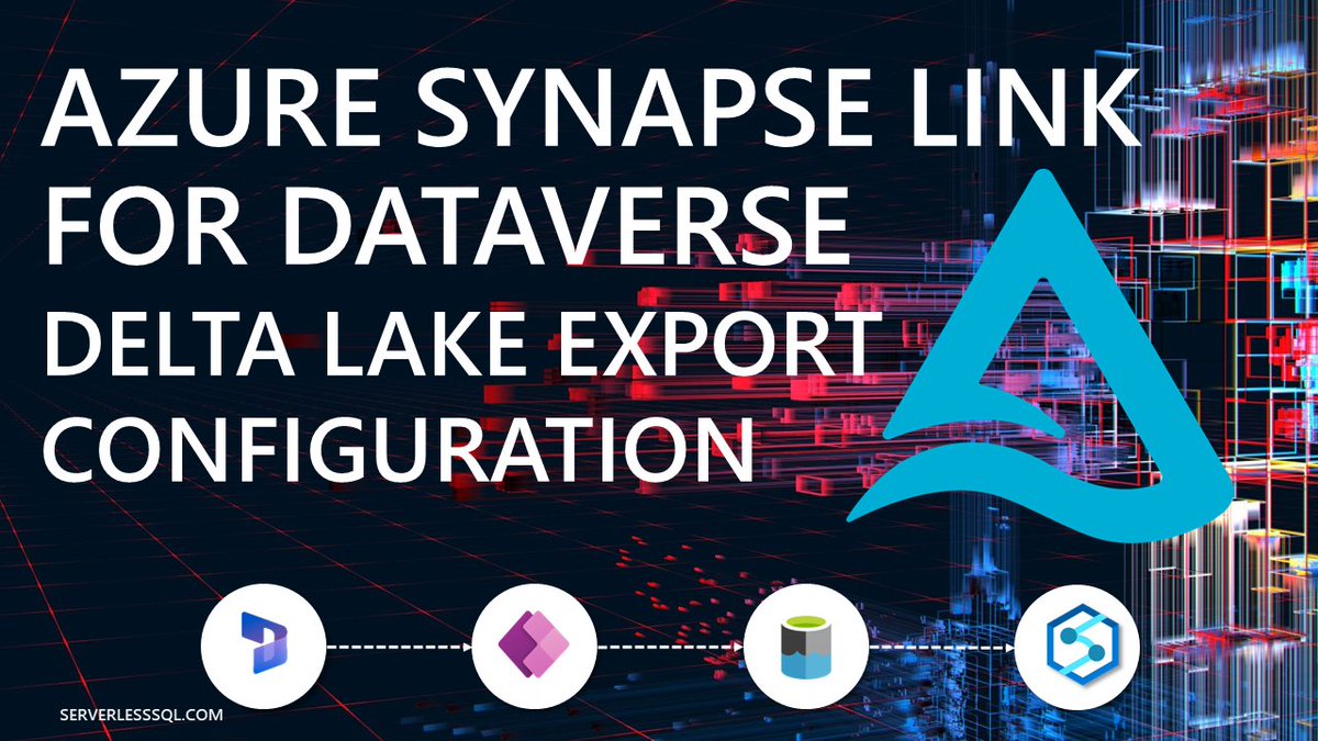 New blog: Synapse Link for Dataverse: Delta Lake Export Configuration - can we control when Spark pools are run to merge into Delta Lake? serverlesssql.com/synapse-link-f… #Azure #SynapseAnalytics #DeltaLake