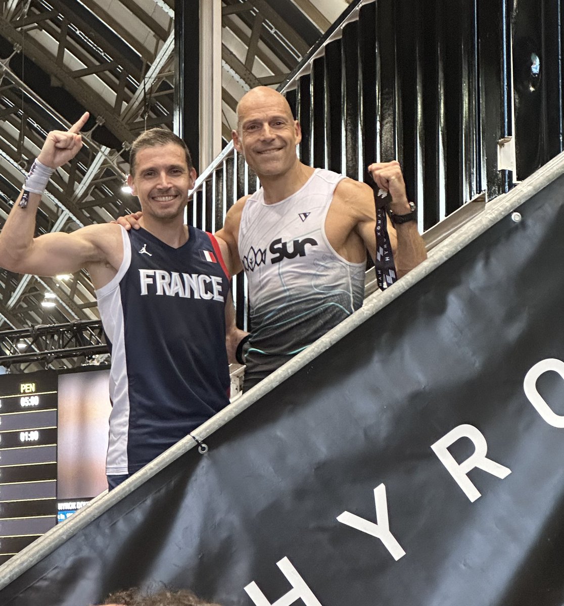 GroundPoundr11's tweet photo. #MedalMonday the @HYROXWORLD World Championship Edition - the World Series of Fitness Racing. #HybridAthlete #FunctionalFitness #Endurance @SurPhyto #altred @Caterpy_US Laces #Hyrox 🇺🇸 https://t.co/Tlamcqpqv8