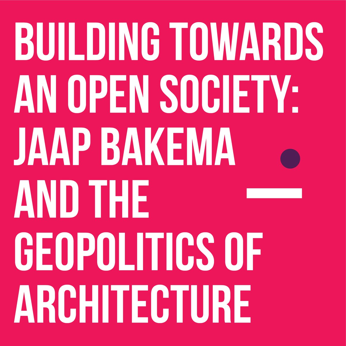 Keynote 03 June 7th - Prof. Dirk van den Heuvel Lin <a href="/BKTUDelft/">BK TUDelft</a>  "Building Towards an Open Society: Bakema &amp; the Geopolitics of Architecture" examine work of Dutch architect's contribution to large-scale modernisation &amp; post-war /post-disaster city reconstruction #skopjeproject