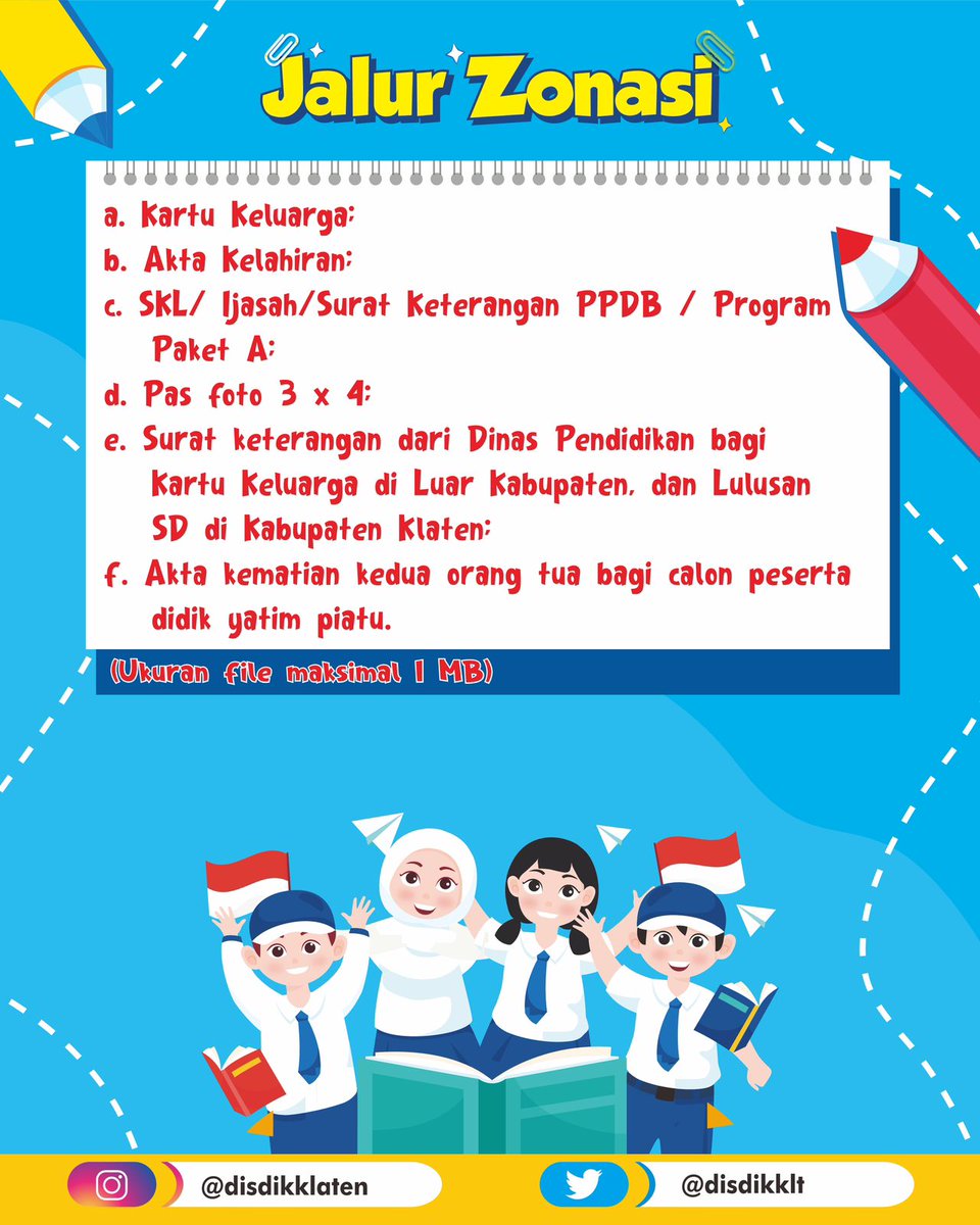 halo #sahabatdisdik berikut adalah jalur yang dibuka untuk PPDB online SMP Kab. Klaten.. yuk siapkan dan lengkapi dokumennya mulai dari sekarang..

#ppdbsmpkabklaten