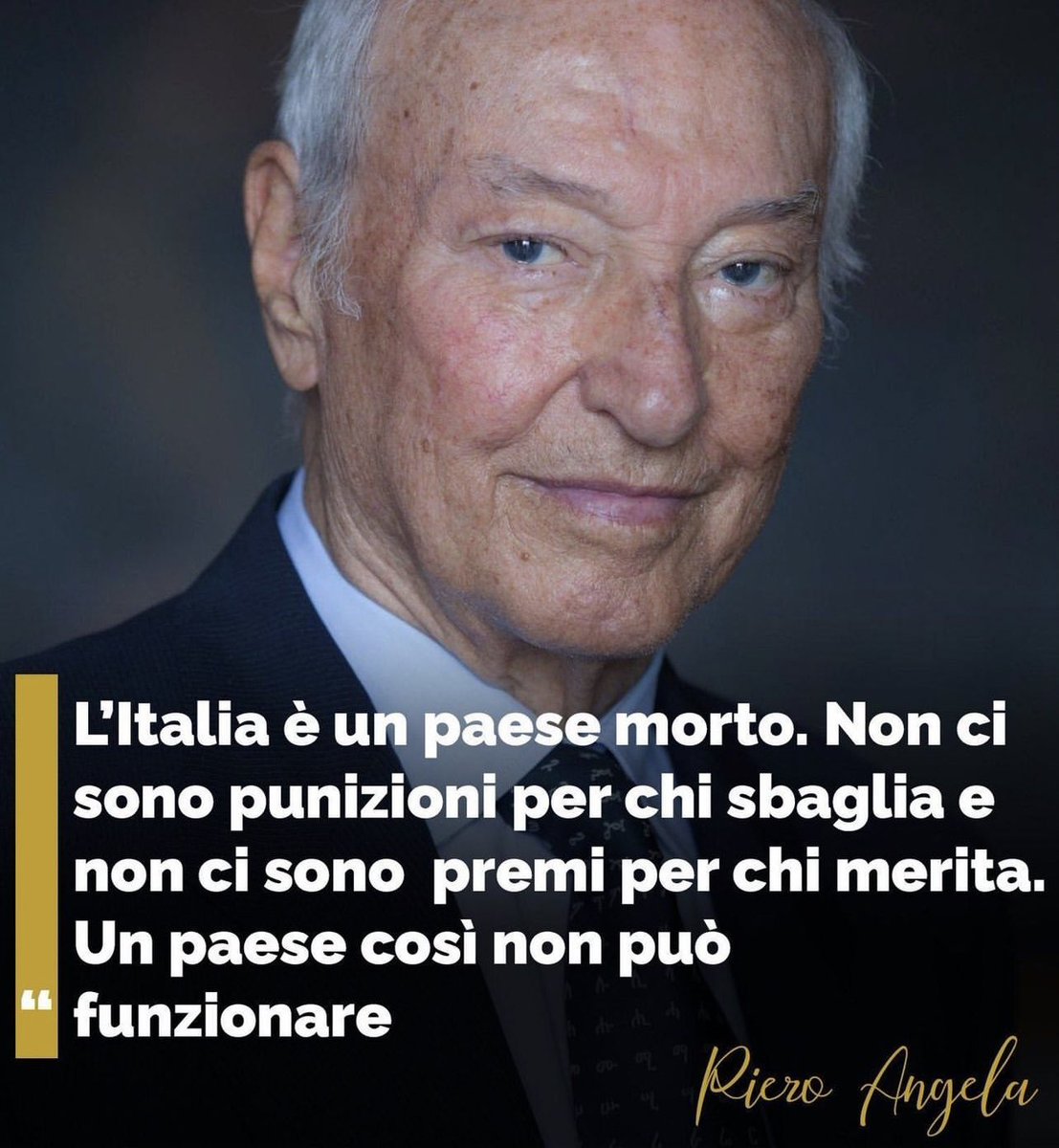 #evergreen (l'intervista è del 2017) #definitivo #pieroangela #merito #meritocrazia #italia #paesemorto #tv #rai