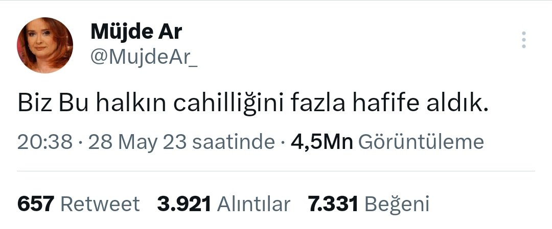 cemalettinctk's tweet photo. Siz bu halkı aşağılamanın bedelini fazla hafife aldınız! @MujdeAr_ https://t.co/Zcfg0STPCq