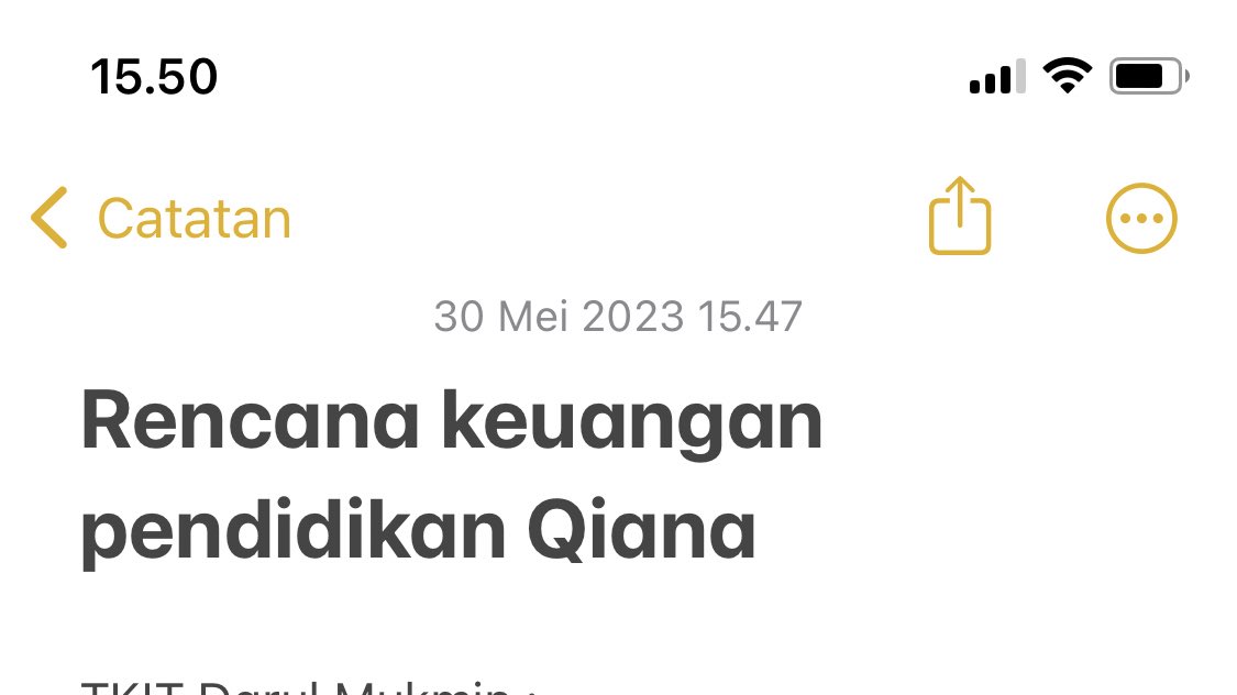 Iseng bikin ini sampe Qiana SMP, masyaallah jadi ketahuan brp yg harus disisihkan sampe 10thn ke depan, bismillah semoga Allah permudah, aamiin