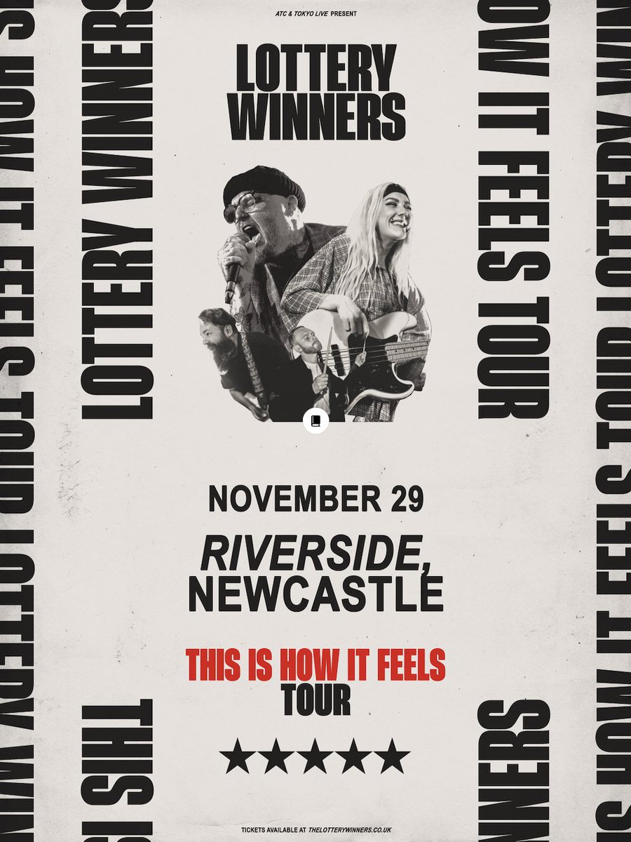 Riverside Newcastle (@riversidencl) on Twitter photo JUST IN! β‘β‘ Straight off the back of their third studio album Anxiety Replacement Therapy (A.R.T), Leigh legends <a href="/LotteryWinners/">Lottery Winners</a> are coming to cause a commotion at Riverside this November!
Tickets out Thursday 10am π riversidencl.co.uk JUST IN! β‘β‘ Straight off the back of their third studio album Anxiety Replacement Therapy (A.R.T), Leigh legends <a href="/LotteryWinners/">Lottery Winners</a> are coming to cause a commotion at Riverside this November!
Tickets out Thursday 10am π riversidencl.co.uk