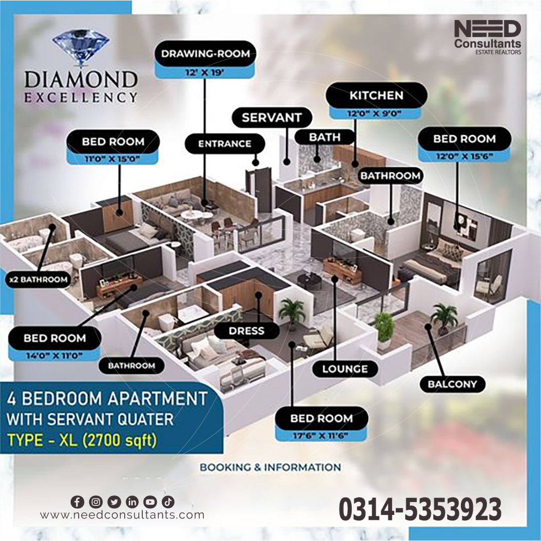 needconsultants's tweet photo. This is your chance to own a luxurious four-bedroom flat in Bahria Town Islamabad on Easy Monthly Installments. 
#realestateinvestor #realestateinvestment #property #properties #PropertyManagement #propertyinvestment #investors #investor #invest #needconsultants #apartments https://t.co/WJVaCuTm22