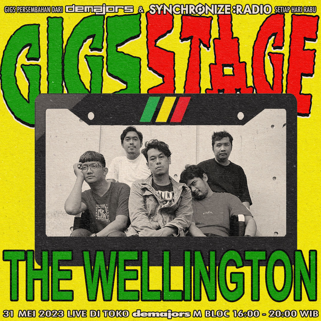 Persembahan demajors x <a href="/synchronize_R/">Synchronize Radio</a> tiap hari Rabu kembali lagi... GIGS STAGE VOL. 17!🌪️

Menampilkan <a href="/Kinderbloomen_/">🏰 KB 🏯</a> <a href="/detplaglust/">det-plag lust</a> <a href="/mandoors_/">Mandoors</a> <a href="/thewellington_/">The Wellington</a> 

Rabu, 31 Mei 2023
16.00-21.00 WIB
di [at]demajors Jakarta di M Bloc Space

Sampe jumpa Rabu nanti kita seru-seruan!😵‍💫