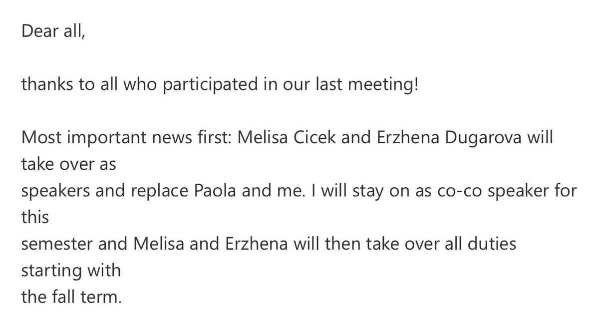 #phdprogress Es gibt Neuigkeiten! Erzhena und ich sind ab nächsten Semester offiziell die Sprecherinnen der ETRG Migration and (De)colonialty und lösen damit <a href="/isabellakalte/">Isabella</a> und <a href="/micorrizada/">Paola Solis</a> ab.