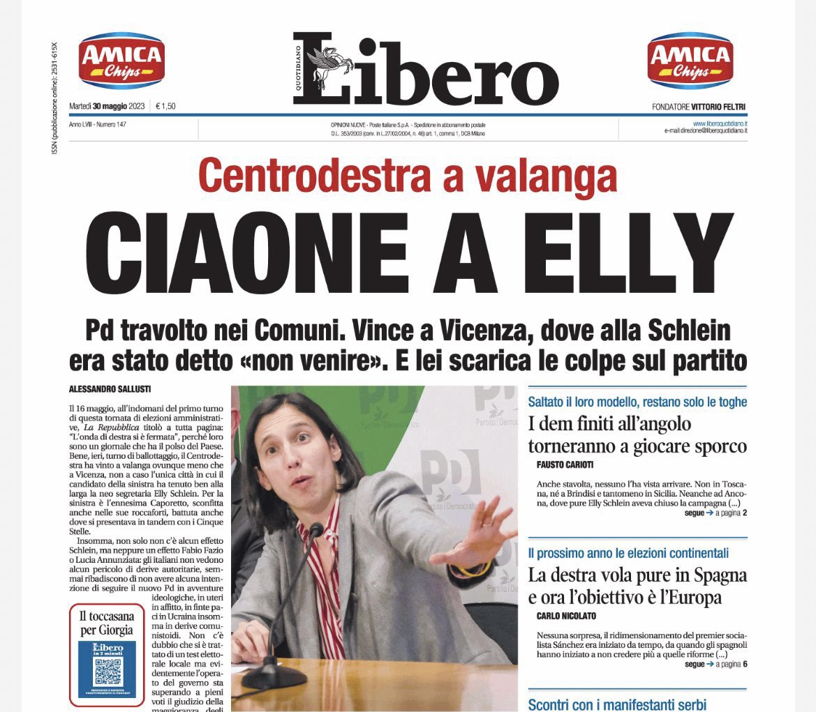 #pd vince a Vicenza, unico comune dove alla #Shlein era stato chiesto di non andare. 

#ciaone