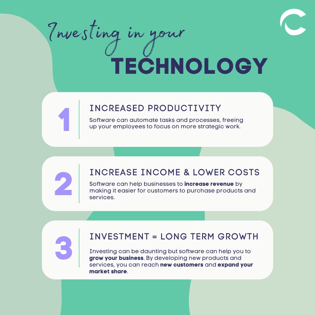 ✨ Invest in your tech, invest in your future✨ 

See our top 3 reasons for investing in your tech today! 

Leave any questions you have in the comments or get in touch to see how we can help!

#TechTeam #Contic #SoftwareDevelopment #Technology #Businesstransformation