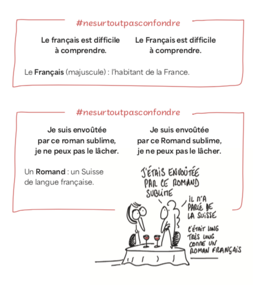 APonsonnet's tweet photo. Voici des extraits de mon nouvel ouvrage Le français pour adultes consentants : des courtes leçons rigolotes, des vidéos, des fichiers audio, des quiz, des illustrations de Urbs...
Qui n'en veut ? https://t.co/zxjlWtKcsT
#orthographe #leFpac #ouvrage https://t.co/jmU7tU6xfs