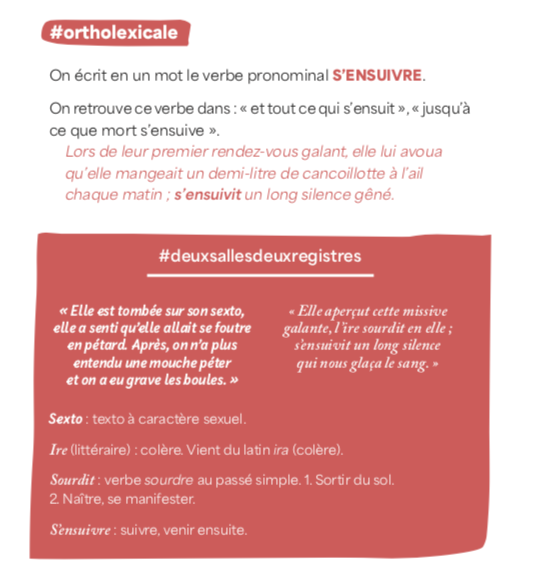 APonsonnet's tweet photo. Voici des extraits de mon nouvel ouvrage Le français pour adultes consentants : des courtes leçons rigolotes, des vidéos, des fichiers audio, des quiz, des illustrations de Urbs...
Qui n'en veut ? https://t.co/zxjlWtKcsT
#orthographe #leFpac #ouvrage https://t.co/jmU7tU6xfs