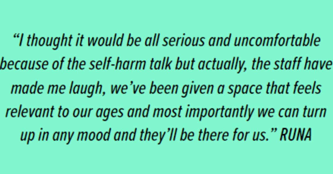 If a young person you know struggles with Self-Harm, they can sign up to free support with Alumina. It's a 7-week course of sessions, online, but totally camera/mic-off. If you're 11-19 and struggle with self-harm, this might just be the help you need. ow.ly/LfXH50NtNyk
