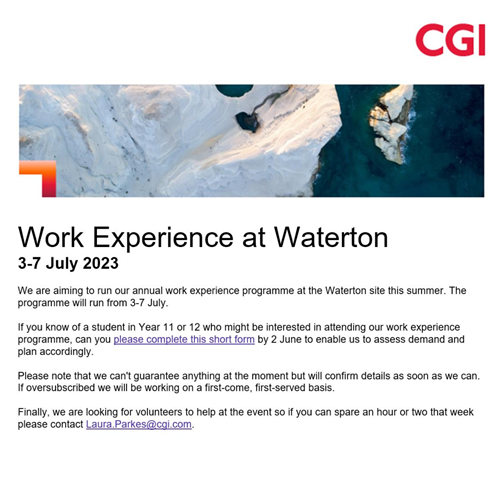 <a href="/sjhsnewport/">St Joseph's RC</a>  @sjhsyear11 <a href="/SJHS6Form/">SJHS 6th Form</a>   GREAT WORK EXPERIENCE OPPORTUNITY everything from IT service desk, through to 3rd line application support, database engineers, network engineers, project managers – basically anything and everything IT related! "